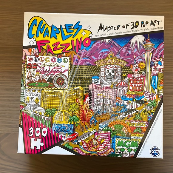 300 piece puzzle-Welcome to Las Vegas! By Charles Fazzino - Picture 1 of 4